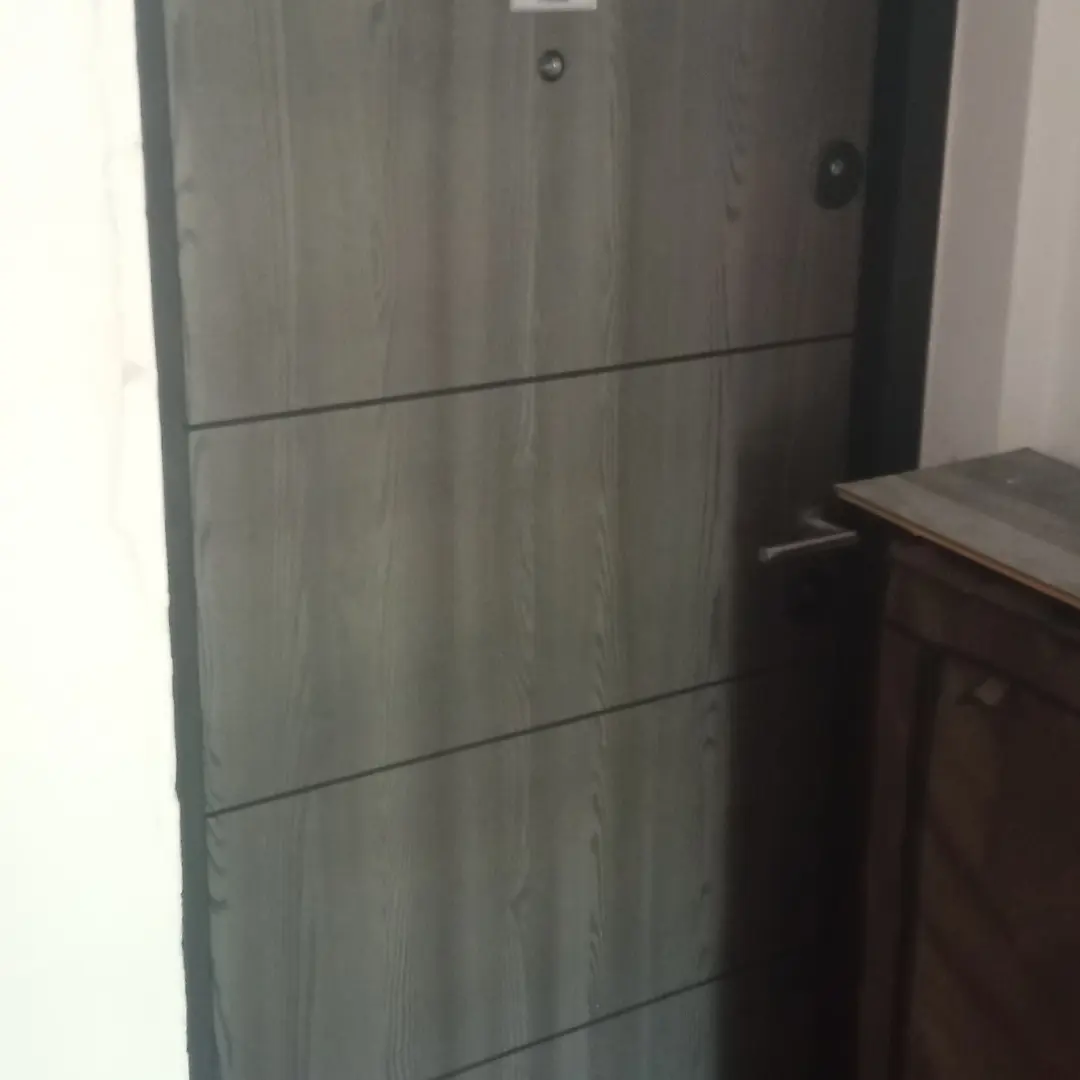 Sigurnosna ulazna vrata u tamnoj boji drveta